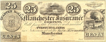 Manchester Insurance 25 cents